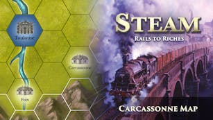 Product cover for Steam: Rails to Riches - Carcassonne Map - DLC