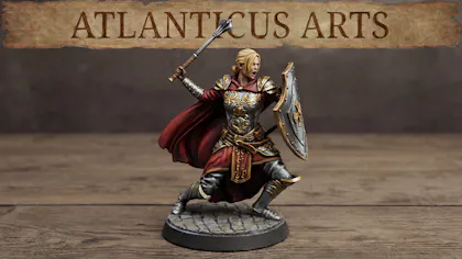 Female Human Paladin - Athena Lightshield - Mace