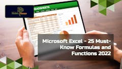 Microsoft Excel - 25 Must-Know Formulas and Functions