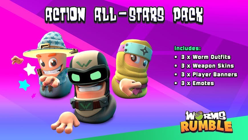 Product cover for Worms Rumble - All Stars Pack