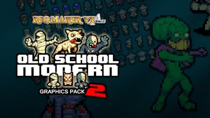 Product cover for RPG Maker VX Ace: Old School Modern 2 Resource Pack DLC