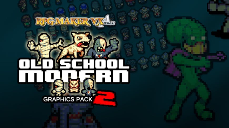 Product cover for RPG Maker VX Ace: Old School Modern 2 Resource Pack DLC