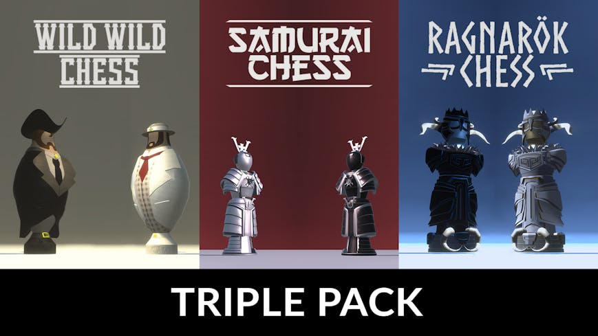 Product cover for Wild Wild + Samurai + Ragnarok Chess Pack