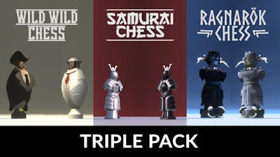 Wild Wild + Samurai + Ragnarok Chess Pack