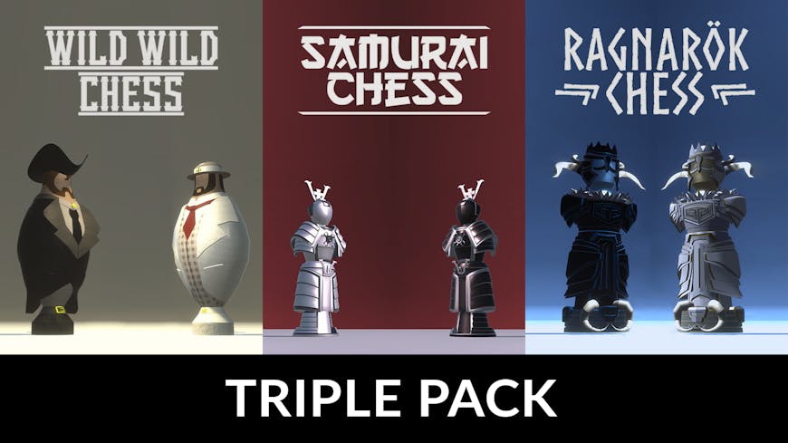Product cover for Wild Wild + Samurai + Ragnarok Chess Pack