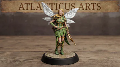 Female Fairy Ranger - Lyra Willowshade - Longbow Idle