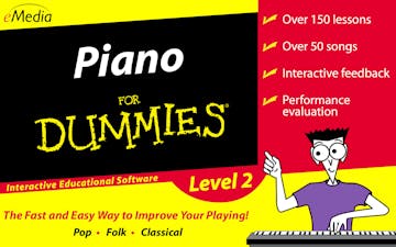 Product cover for Piano For Dummies Level 2 - Interactive Educational Software