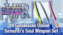 Product cover for Megadimension Neptunia VIIR - 4 Goddesses Online Samurai's Soul Weapon Set