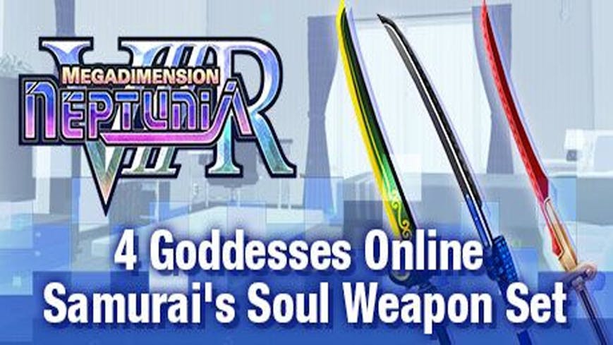 Megadimension Neptunia VIIR - 4 Goddesses Online Samurai's Soul Weapon Set