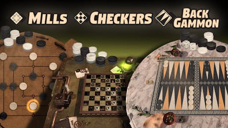 Product cover for Backgammon + Checkers + Mills