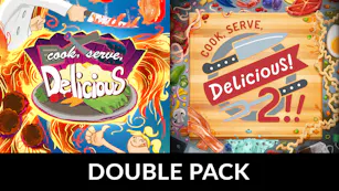 Product cover for Cook, Serve, Delicious! 1 & 2!! Double Pack