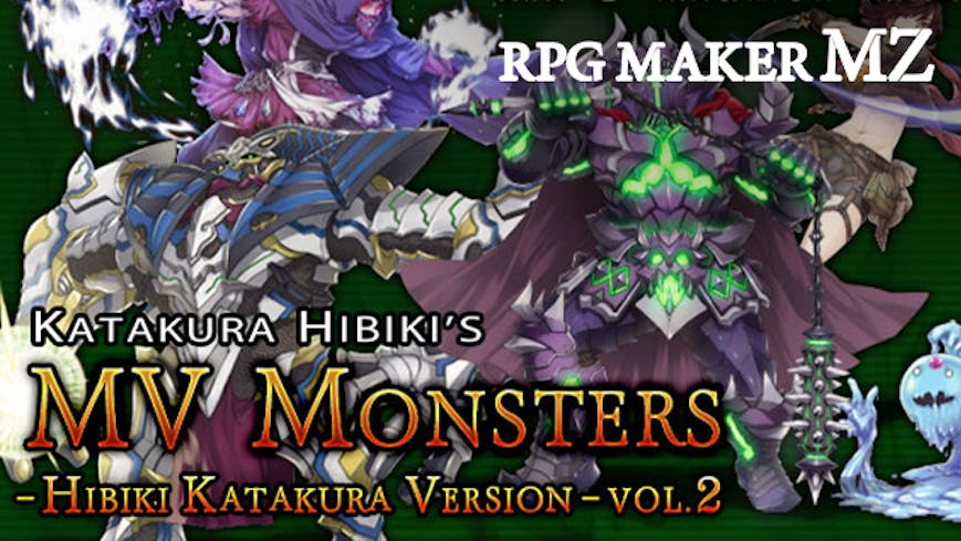 Product cover for RPG Maker MZ - MV Monsters HIBIKI KATAKURA ver Vol 2