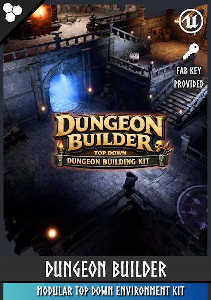 Dungeon Builder: Modular Top Down RPG Environment Kit (Unreal Engine)