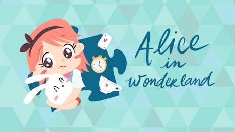 Product cover for Alice in Wonderland - a jigsaw puzzle tale