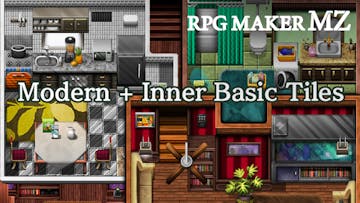RPG Maker MZ - Modern + Inner Basic Tiles
