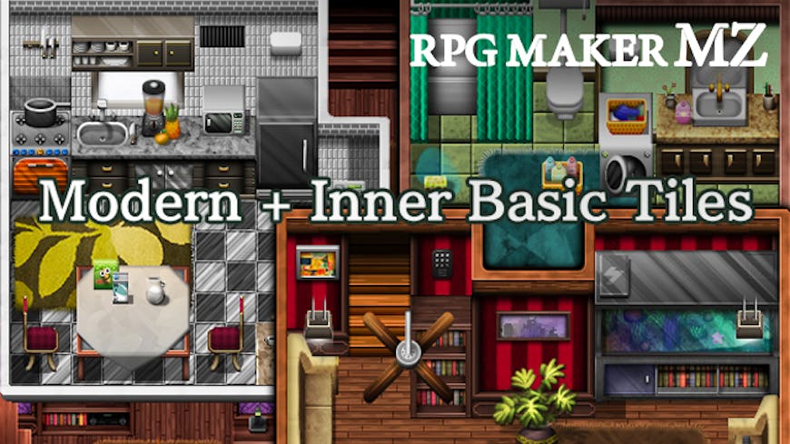 Product cover for RPG Maker MZ - Modern + Inner Basic Tiles