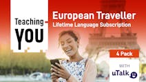 Product cover for European Traveller 4 Pack Lifetime Language Subscription with uTalk