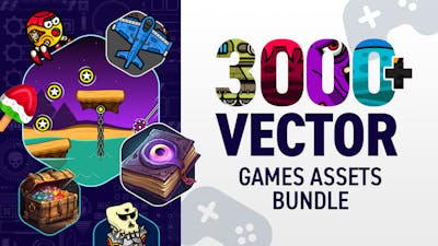 3000+ Vector Games Assets Bundle