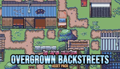 The Japan Collection-Overgrown Backstreets Asset Pack