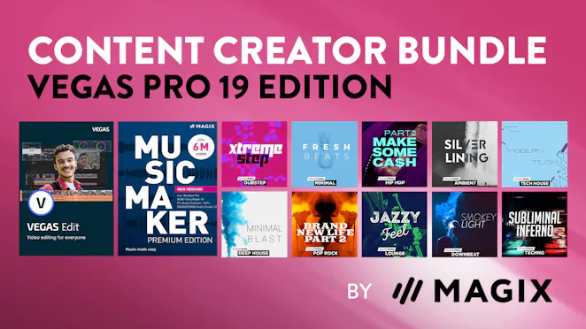 Content Creator Bundle VEGAS Pro 19 Edition | Softwarepaket.