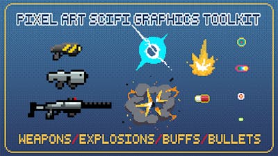Pixel Art SciFi Graphics Toolkit - Weapons/Explosions/Buffs Fx