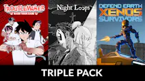 Product cover for Troublemaker + Night Loops + Defend Earth: Xenos Survivors Triple Pack