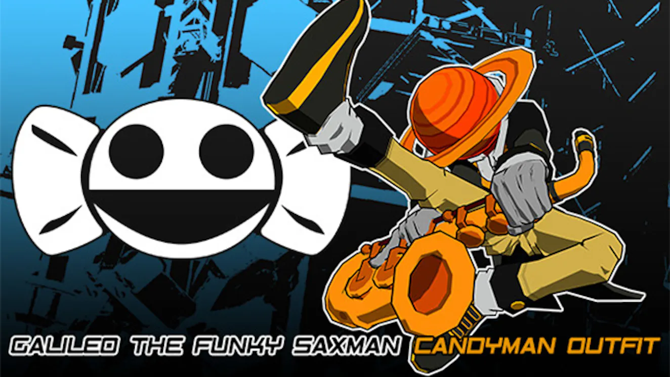 Product cover for Lethal League Blaze - Galileo the Funky Saxman outfit for Candyman - DLC