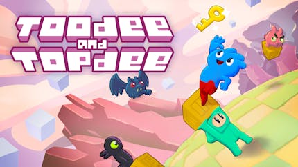 Toodee and Topdee é um jogo de puzzle perfeito para jogar com seu amig, puzzle game