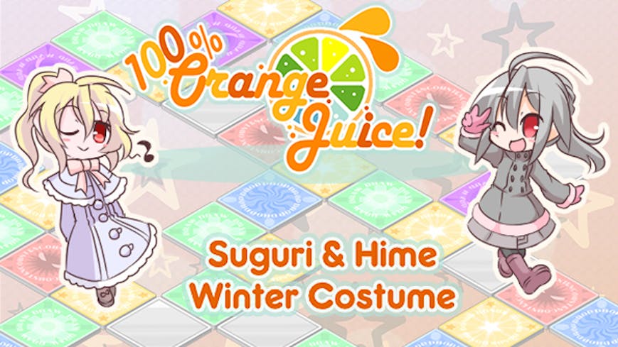 100% Orange Juice - Suguri & Hime Winter Costumes