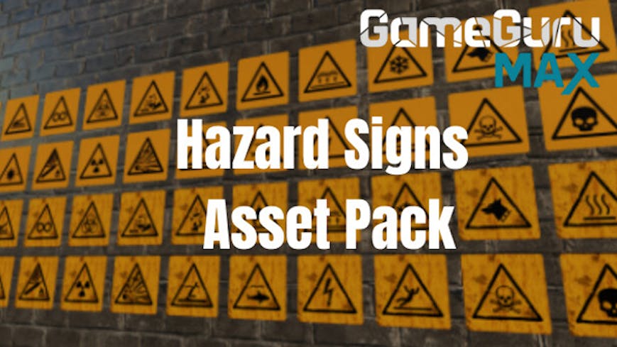 GameGuru MAX Modern Day Asset Pack - Hazard Signs