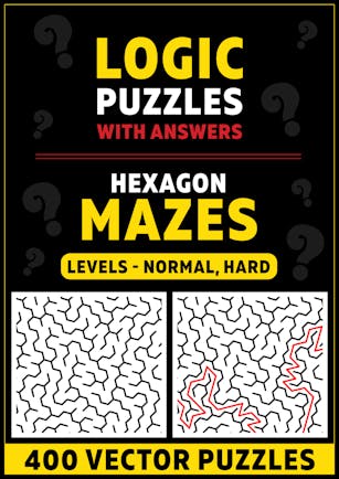 Hexagon Mazes - (400 vector puzzles)