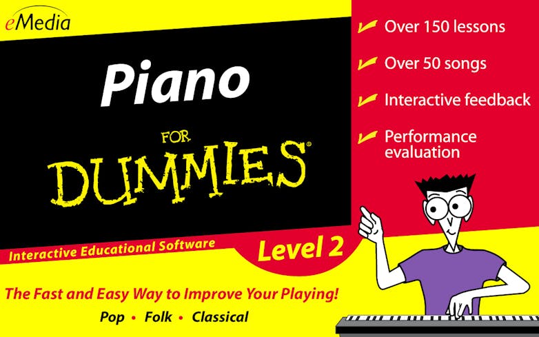 Piano For Dummies Level 2  - Interactive Educational Software - MAC version