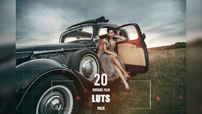 20 Vintage Film LUTs Pack
