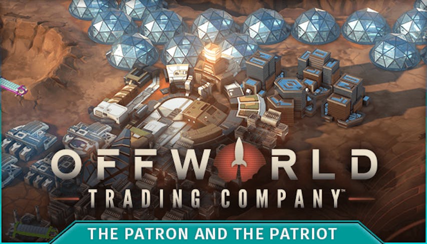 Product cover for Offworld Trading Company - The Patron and the Patriot DLC