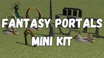 Product cover for GameGuru MAX Low Poly Mini Kit - Fantasy Portals