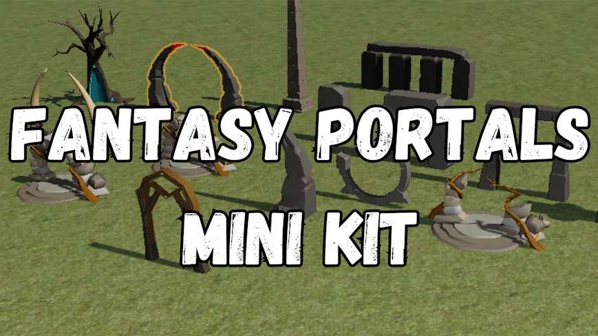 GameGuru MAX Low Poly Mini Kit - Fantasy Portals