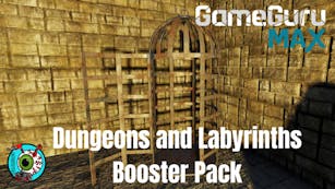 Product cover for GameGuru MAX Fantasy Booster Pack - Dungeons and Labyrinths - DLC