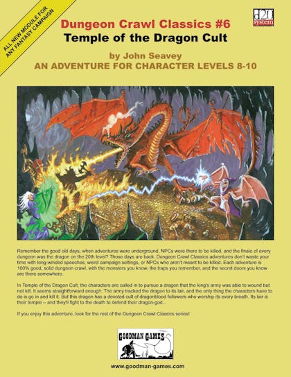 Dungeon Crawl Classics #6: Temple of the Dragon Cult