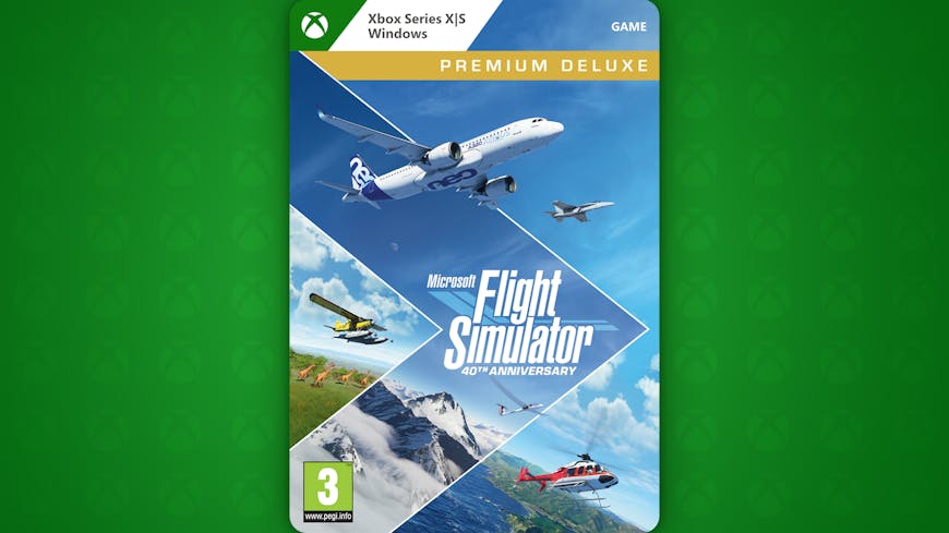 Product cover for Microsoft Flight Simulator Premium Deluxe 40th Anniversary Edition