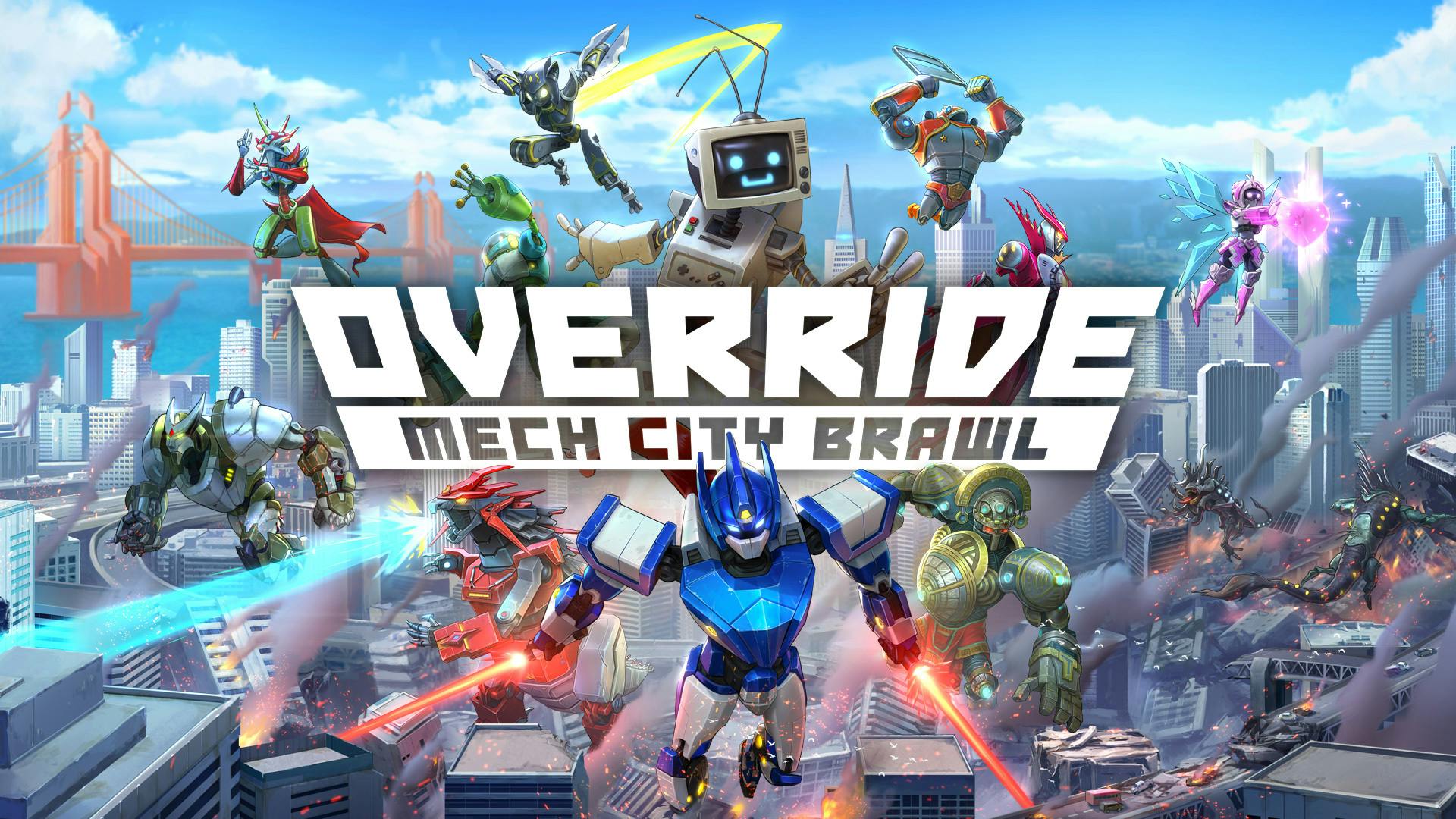 Игры и н м т. Override: Mech City Brawl. Mech Arena роботы. Fallen City Brawl. Override.