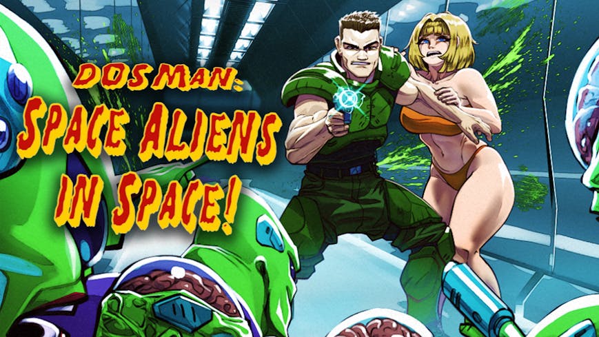 Product cover for DOSMan: Space Aliens in Space!