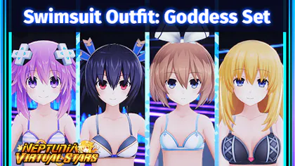 Product cover for Neptunia Virtual Stars - Swimsuit Outfit: Goddess Set - DLC