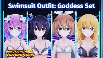 Neptunia Virtual Stars - Swimsuit Outfit: Goddess Set