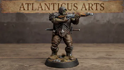 Male Half-Orc Fighter - Gorak Brokenfang - Crossbow