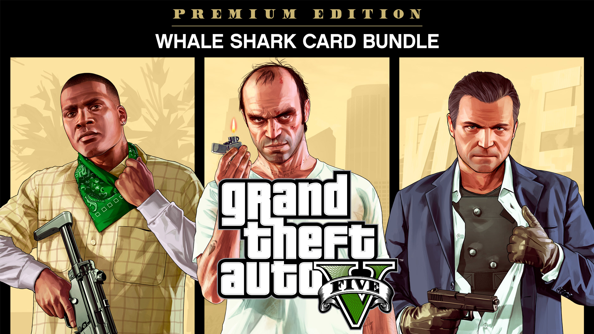 Grand Theft Auto V: Premium Online Edition & Whale Shark Card Bundle ...