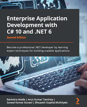 Product cover for Enterprise Application Development with C# 10 and .NET 6