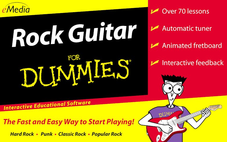Rock Guitar For Dummies  - Interactive Educational Software - MAC version