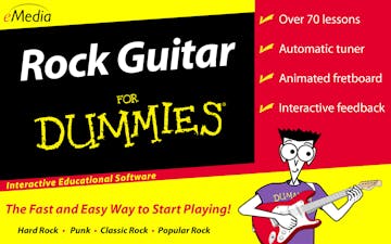Product cover for Rock Guitar For Dummies - Interactive Educational Software - MAC version