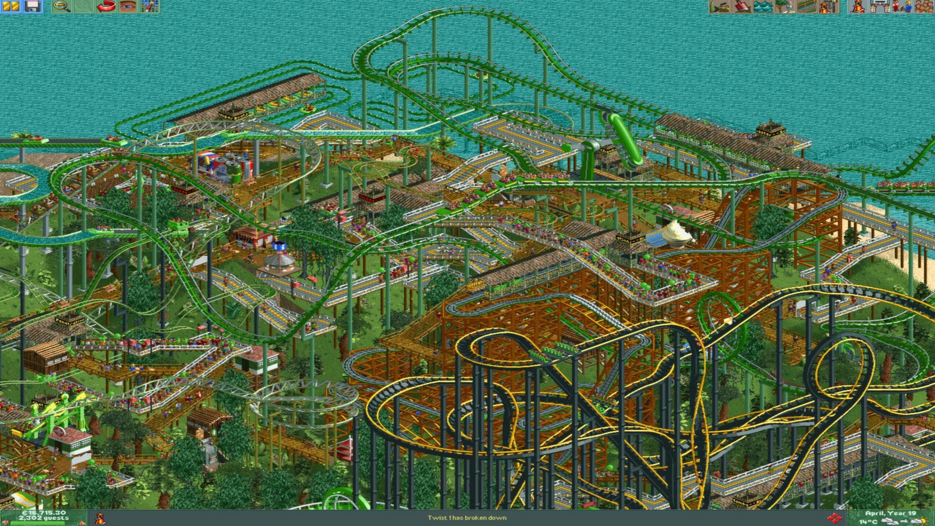 rollercoaster tycoon 2 triple thrill pack