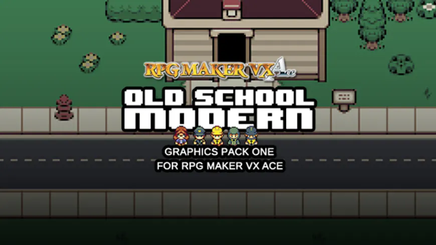 Product cover for RPG Maker VX Ace: Old School Graphics Resource Pack DLC